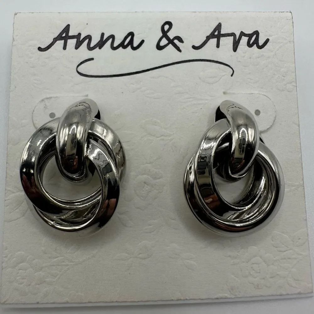 Anna & Ava Silver Earrings